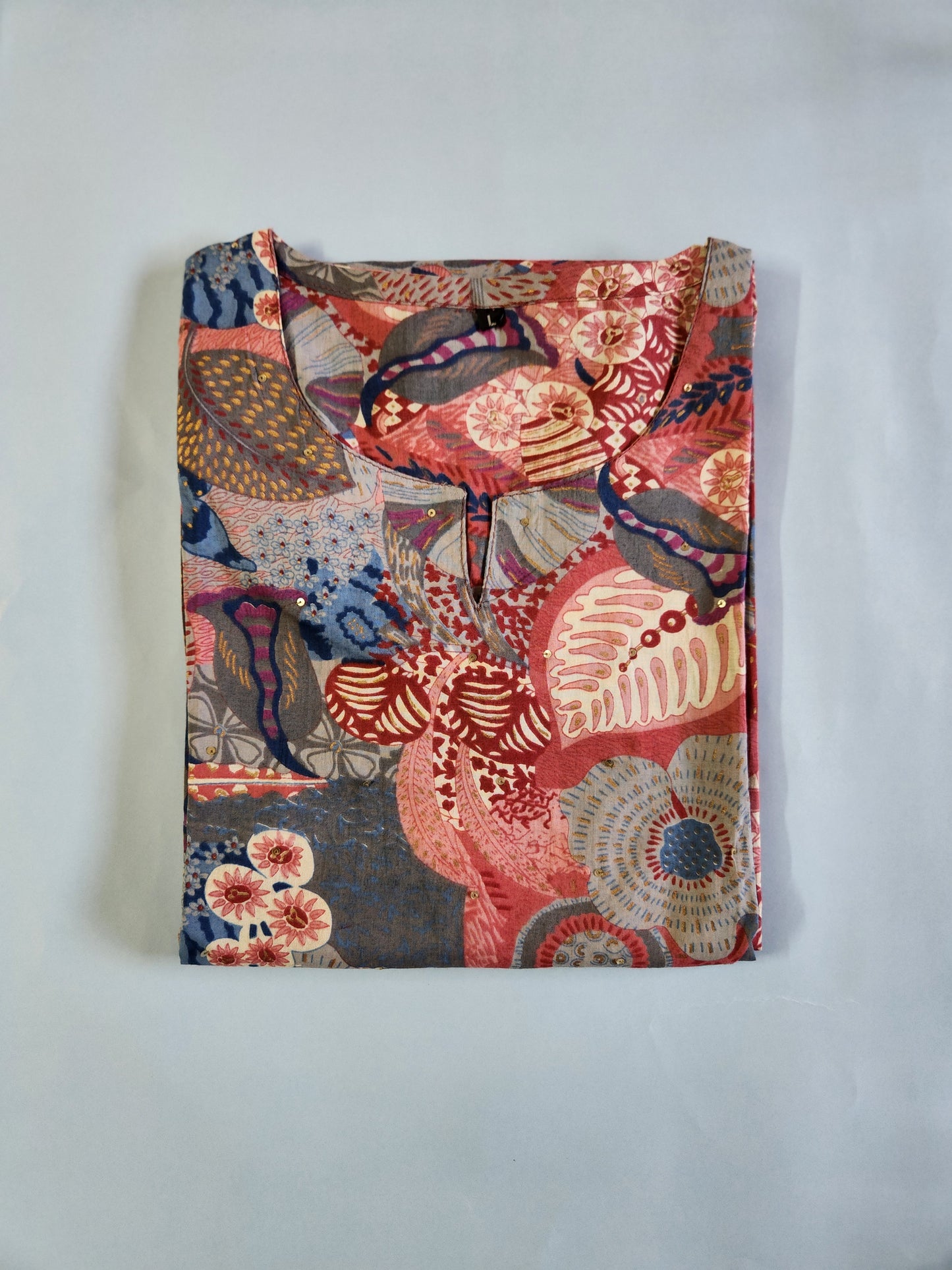 Garden Escape Floral Print Only Kurti
