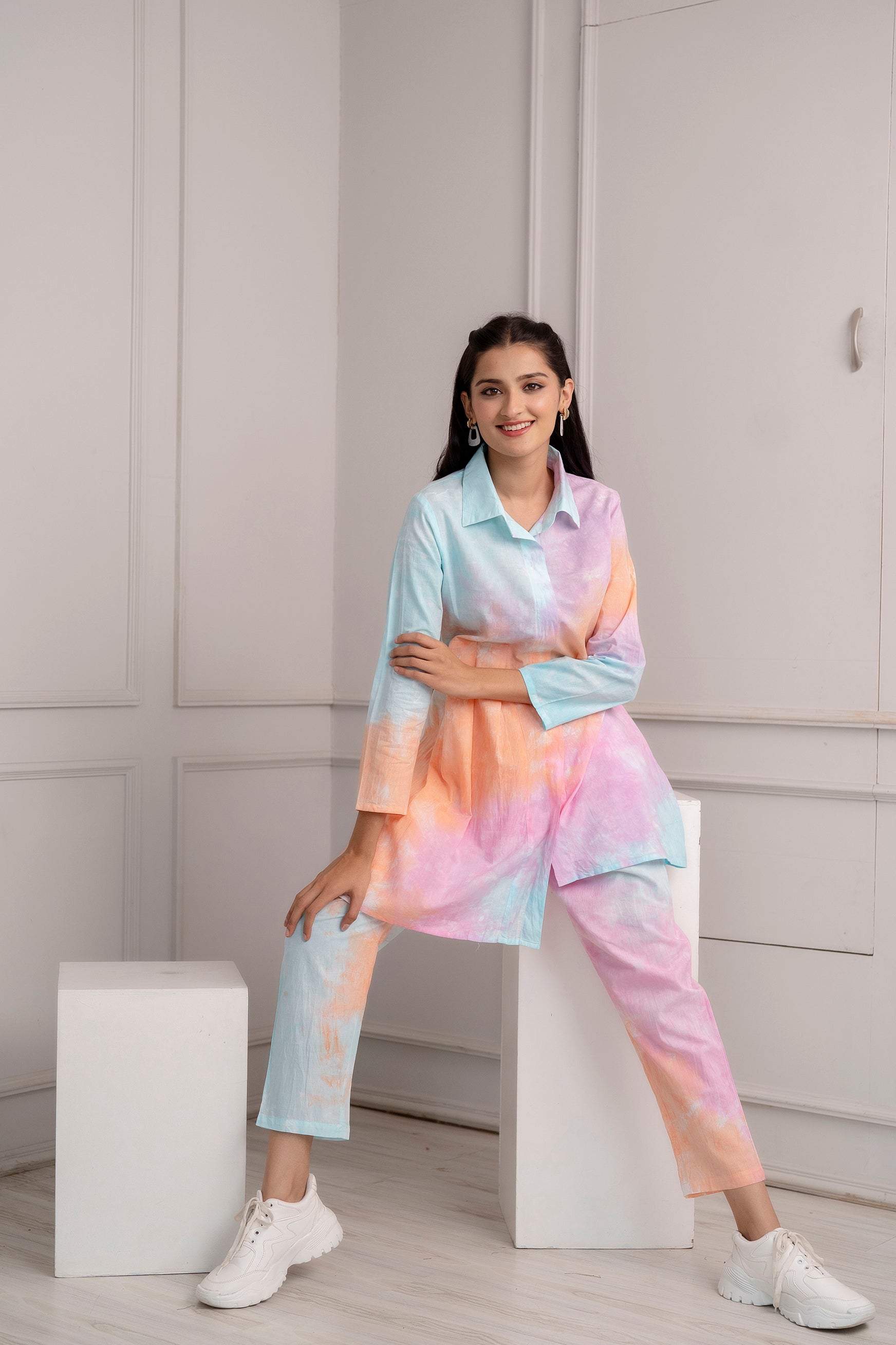 Top Tie Dye Co-ord Set Available at Savistudio