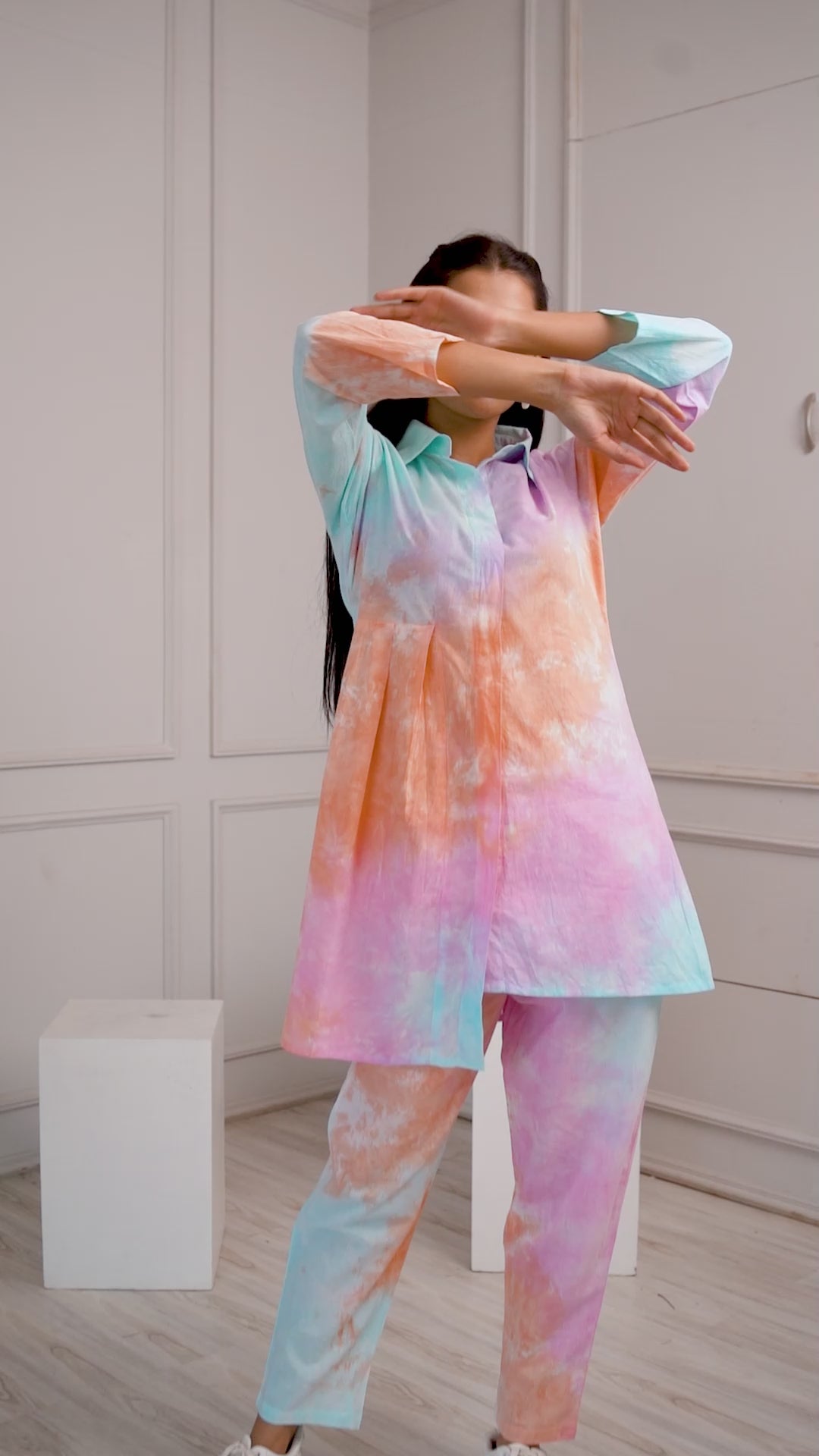 Top Tie Dye Co-ord Set Available at Savistudio