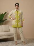 Tropical Whisper Green Cotton Co-ord Set